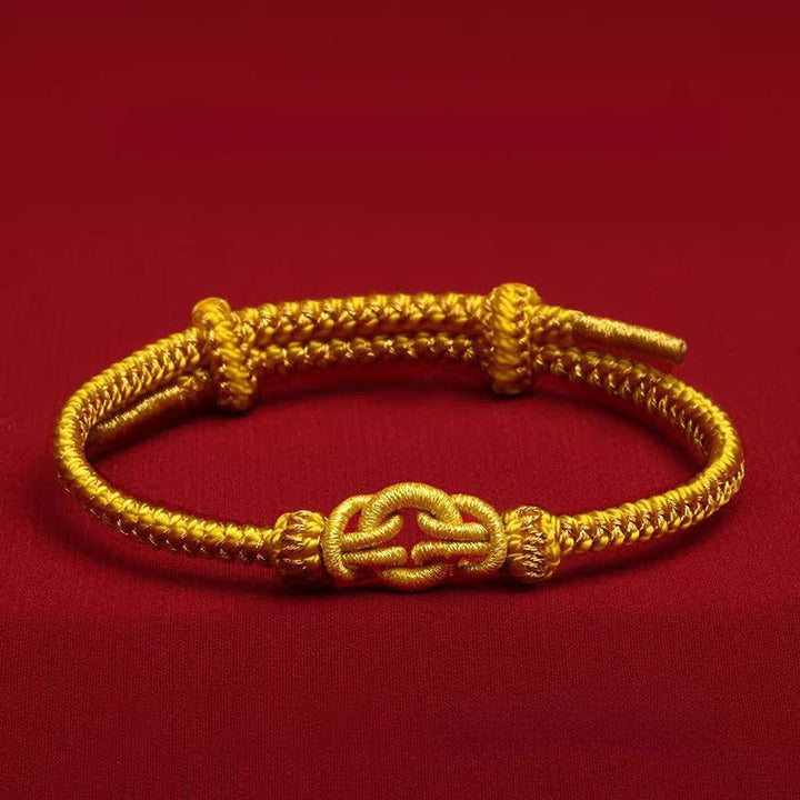 Buddha Stones Bracelet tressé porte-bonheur à nœud rouge du zodiaque chinois - Dragon et serpent - Tour de poignet : 14–20 cm - image 14