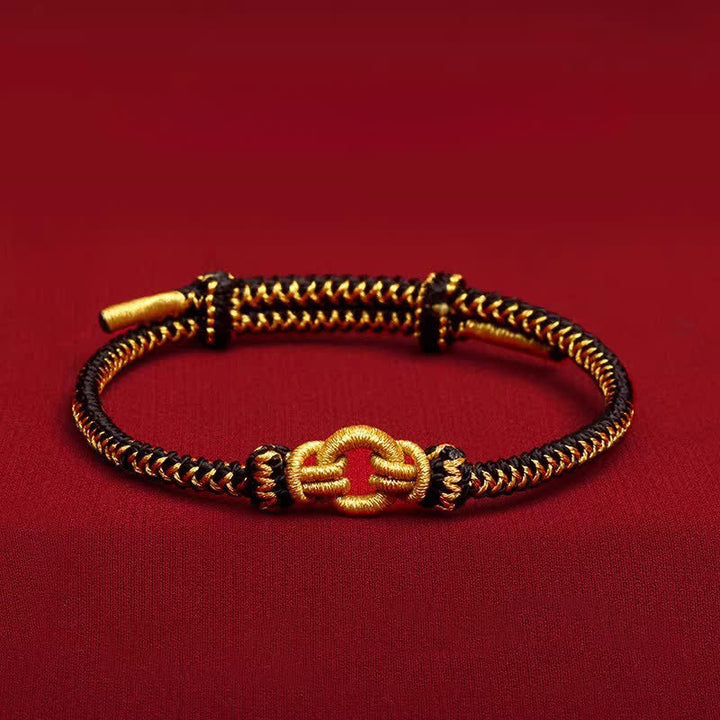 Buddha Stones Bracelet tressé porte-bonheur à nœud rouge du zodiaque chinois - Coq - Tour de poignet : 14–20 cm - image 16