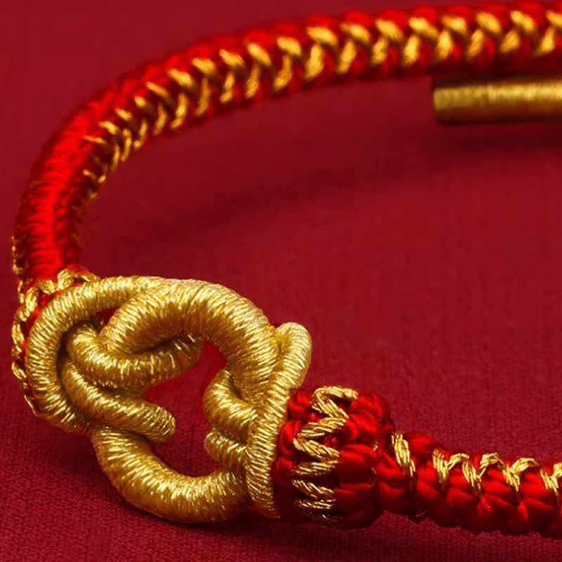 Buddha Stones Bracelet tressé porte-bonheur à nœud rouge du zodiaque chinois - image 11