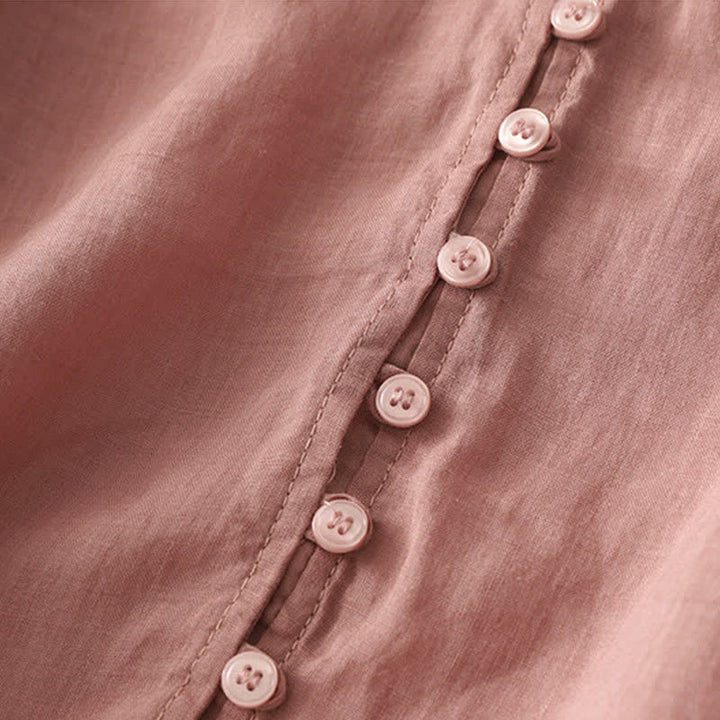 Chemise boutonnée pour femme avec broderie de Buddha Stones - image 23