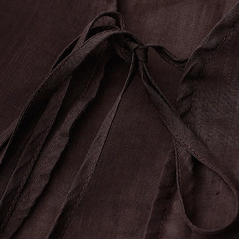 Kimono d'été uni à manches longues et lacets, imprimé de Buddha Stones , pour femme - image 16