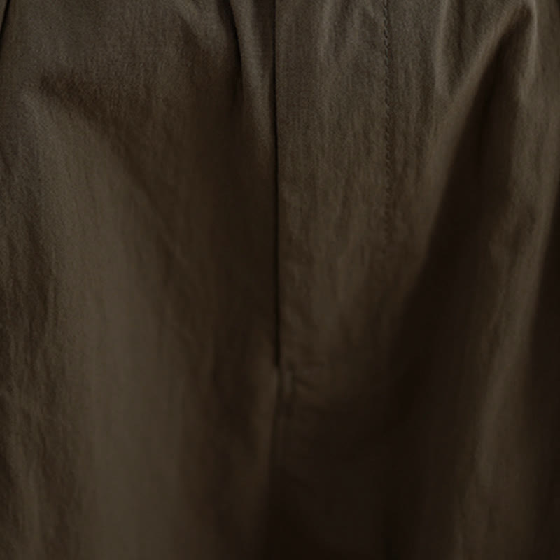 Pantalon femme Buddha Stones décontracté, couleur unie, avec un bouton et taille élastique, poches - image 7
