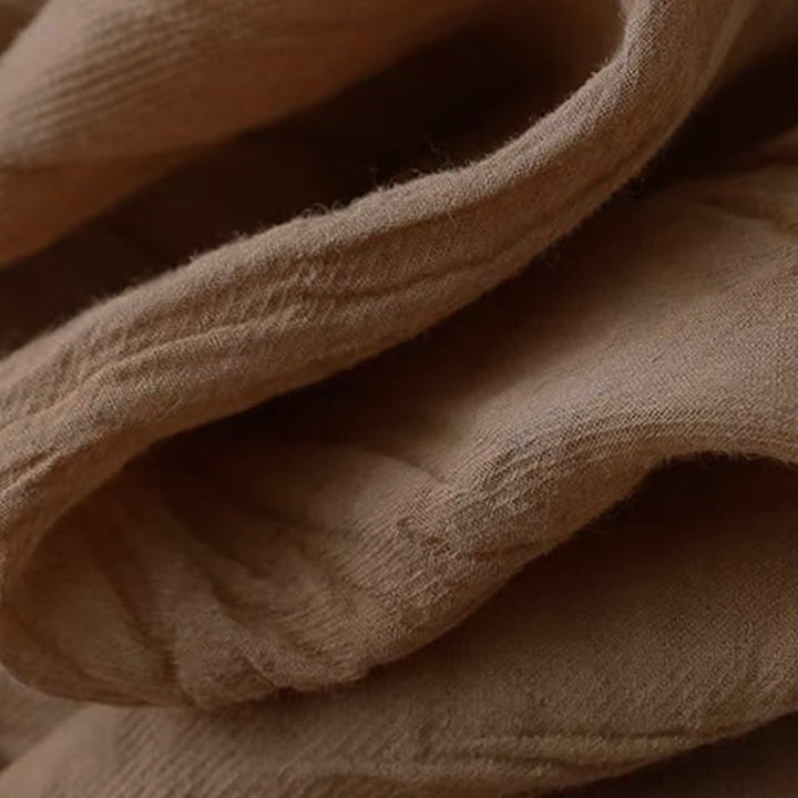 Robe midi sans manches à taille élastiquée et cordon de serrage, ornée de Buddha Stones et confectionnée à la main. - image 7