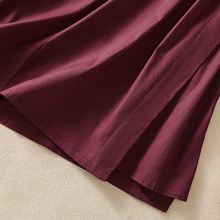Buddha Stones Robe d'été élégante, minimaliste et unie sans manches pour femme, avec poche - image 9