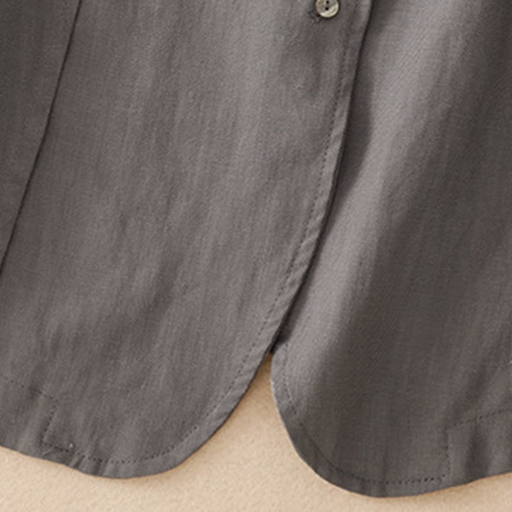Buddha Stones Débardeur uni à col en V, style minimaliste et décontracté, pour femme. Chemise sans manches. - image 16