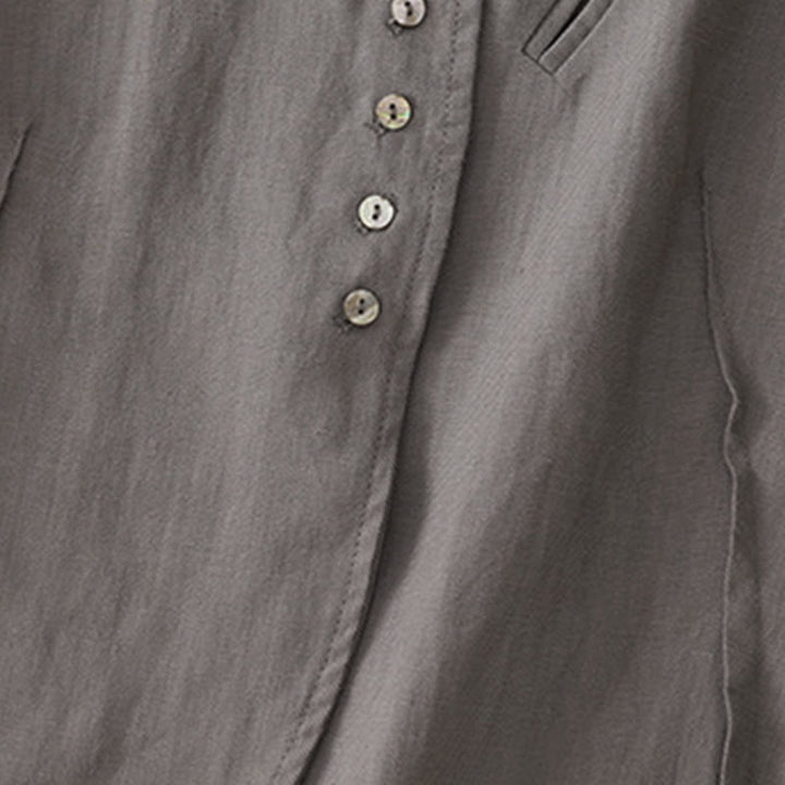 Buddha Stones Débardeur uni à col en V, style minimaliste et décontracté, pour femme. Chemise sans manches. - image 14