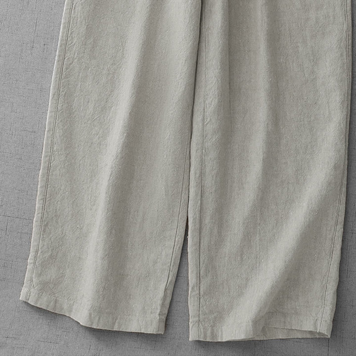 Pantalon femme Buddha Stones décontracté à cordon de serrage, design simple et poches - image 9