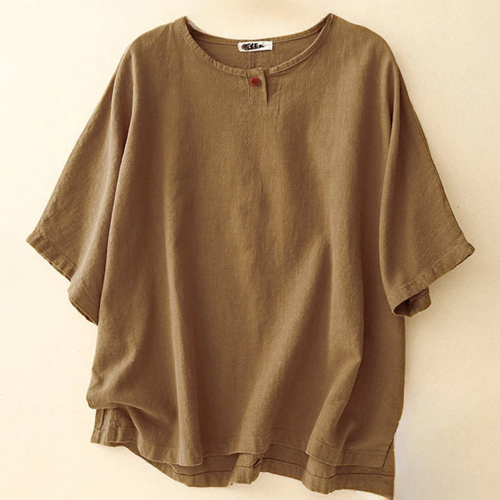 T-shirt ample à manches courtes et col rond pour femme, motif Buddha Stones - DarkGoldenrod - US12，UK/AU16，EU44 (2XL) - image 13