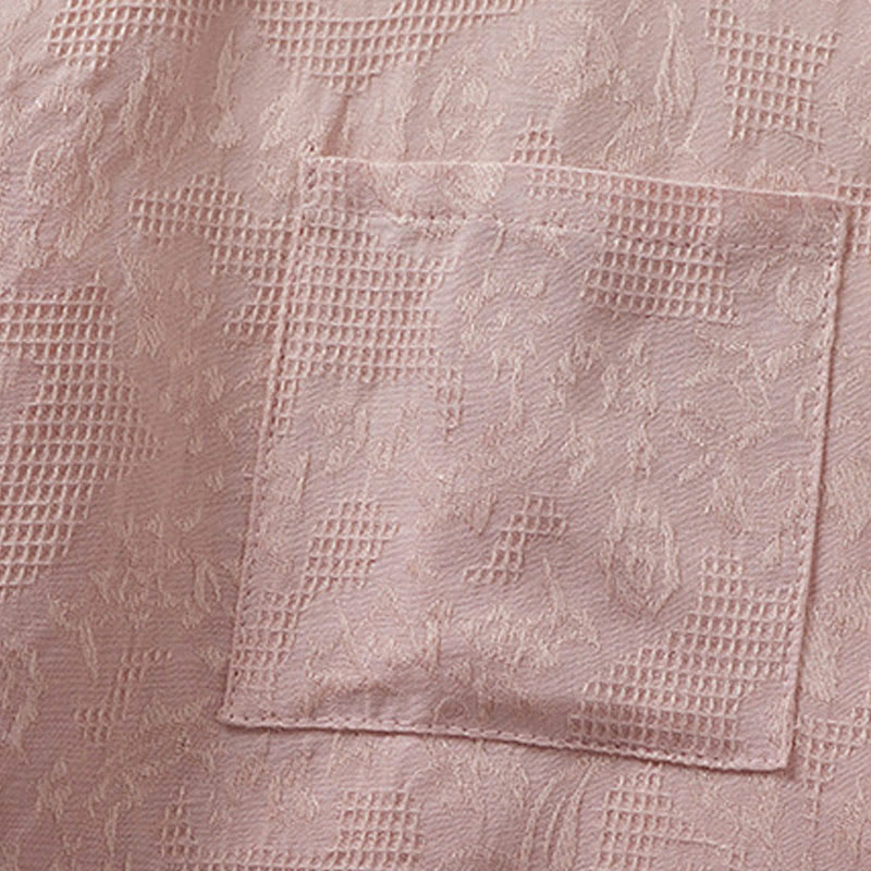 Chemise femme à manches courtes, manches courtes, motif floral coloré et grenouille , Buddha Stones - image 8