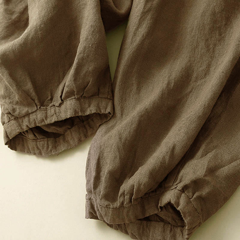 Pantalon Capri uni à poches Buddha Stones Commute pour femme - image 2