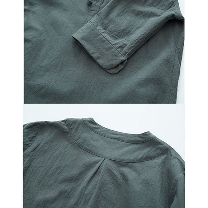 Ensemble homme composé d'un t-shirt à manches courtes et d'un pantalon, de couleur unie, avec Buddha Stones - image 3