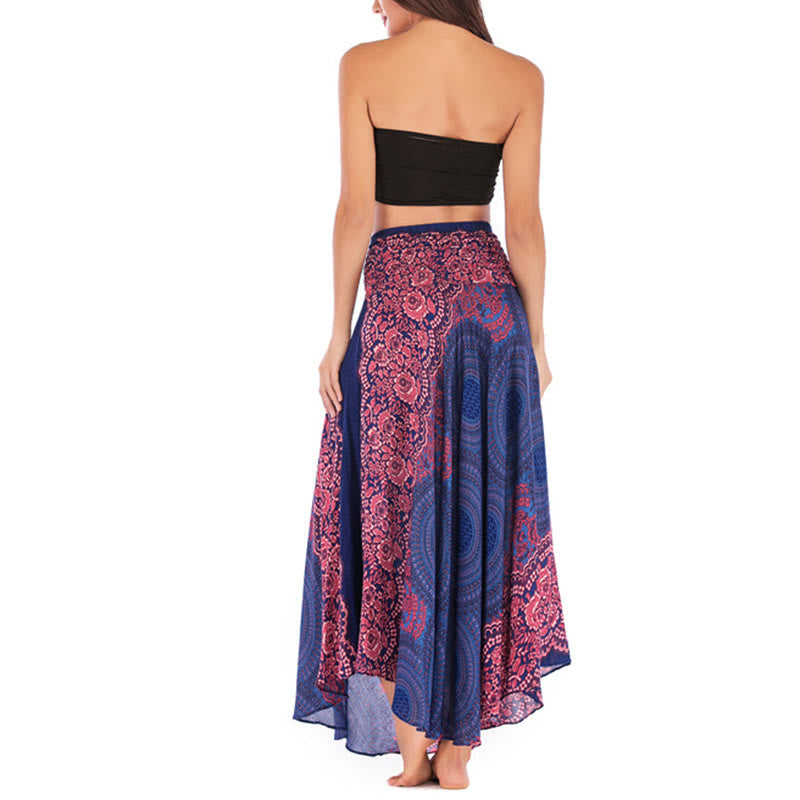 Robe bohème à lacets et fleurs rose des vents, style deux-en-un, avec Buddha Stones - image 14