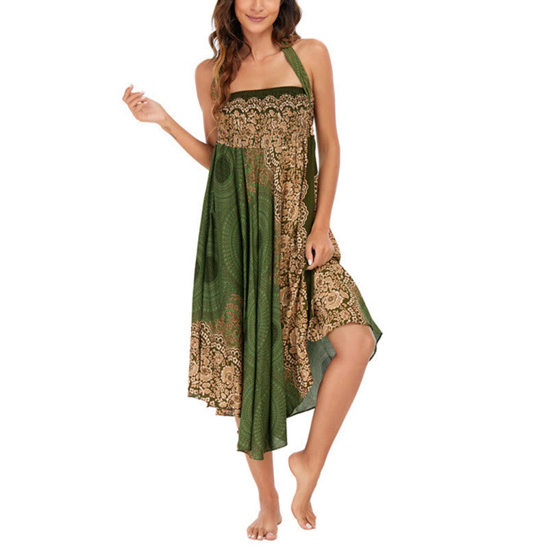 Robe bohème à lacets et fleurs rose des vents, style deux-en-un, avec Buddha Stones - image 25