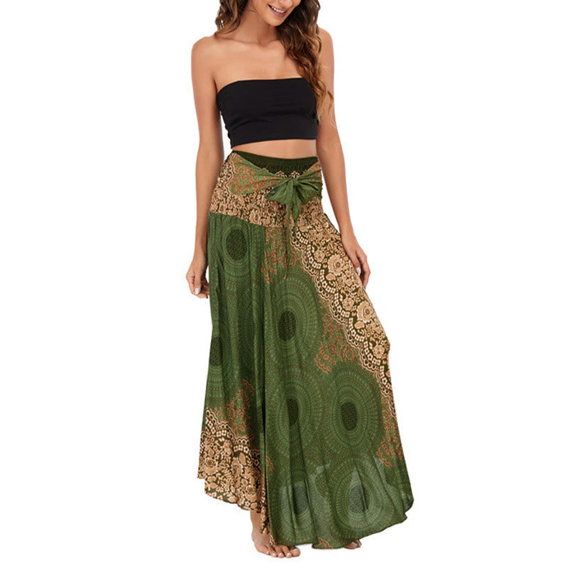 Robe bohème à lacets et fleurs rose des vents, style deux-en-un, avec Buddha Stones - image 21