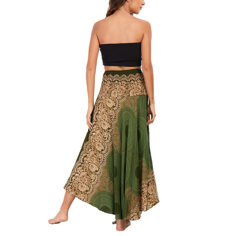 Robe bohème à lacets et fleurs rose des vents, style deux-en-un, avec Buddha Stones - image 22
