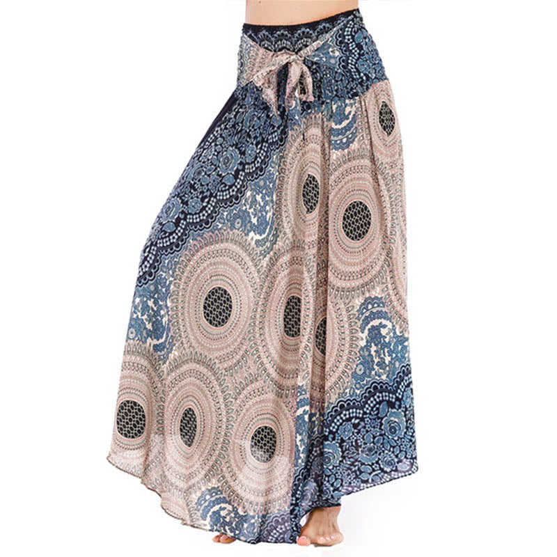 Robe bohème à lacets et fleurs rose des vents, style deux-en-un, avec Buddha Stones - MistyRose - US4-12，UK/AU8-16，EU36-44 (F) - image 26