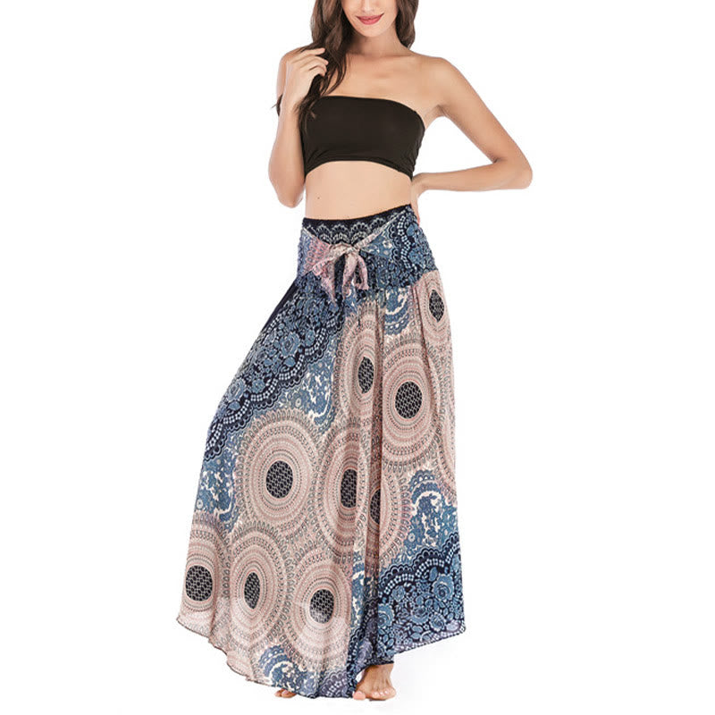 Robe bohème à lacets et fleurs rose des vents, style deux-en-un, avec Buddha Stones - image 29