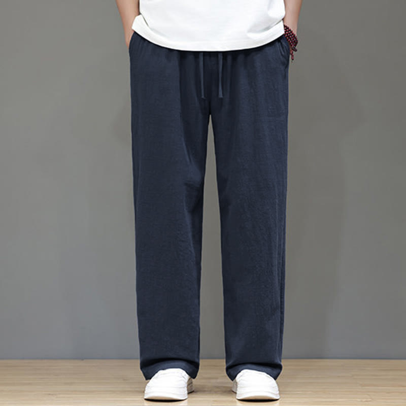 Pantalon d'été pour homme Buddha Stones, coupe droite, avec poches - image 1