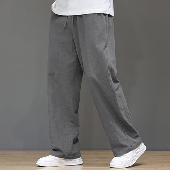 Pantalon d'été pour homme Buddha Stones, coupe droite, avec poches - Gris - US/UK/AU46，EU56 (5XL) - image 19