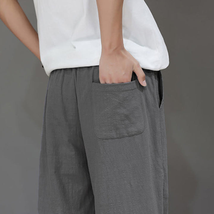 Pantalon d'été pour homme Buddha Stones, coupe droite, avec poches - image 29