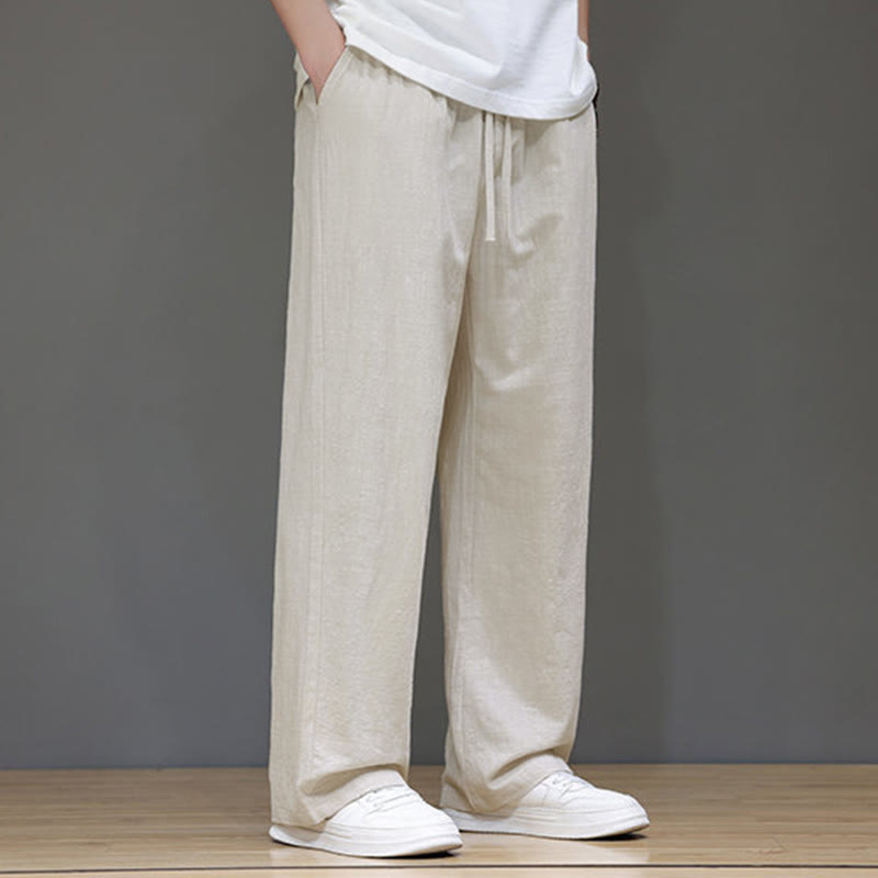 Pantalon d'été pour homme Buddha Stones, coupe droite, avec poches - image 13