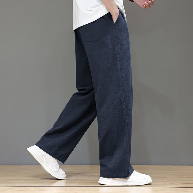 Pantalon d'été pour homme Buddha Stones, coupe droite, avec poches - image 2