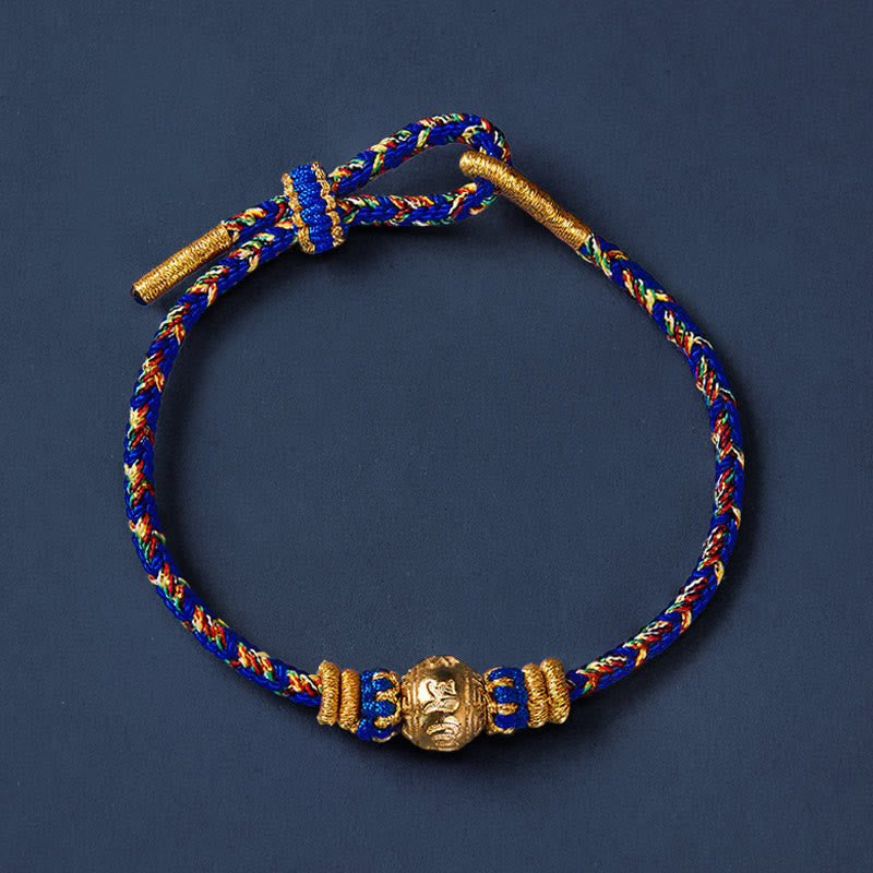 Buddha Stones Bracelet de paix Om Mani Padme Hum en corde tressée à la main - image 1