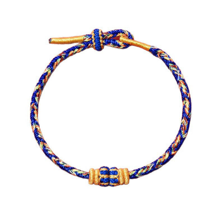 Buddha Stones Bracelet porte-bonheur en corde tressée à la main avec motif de carpes koï - image 27