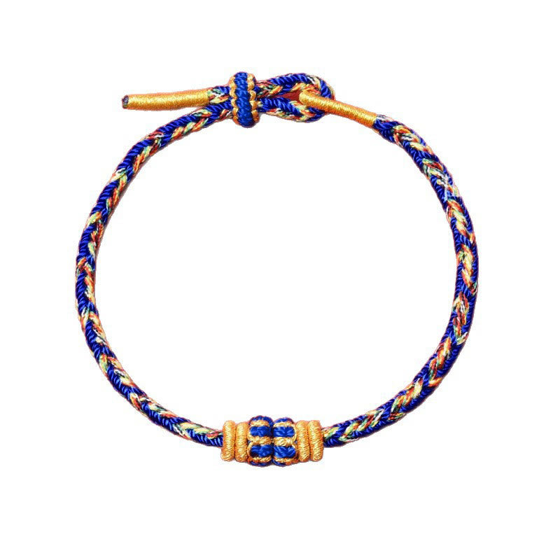 Buddha Stones Bracelet porte-bonheur en corde tressée à la main avec motif de carpes koï - image 19