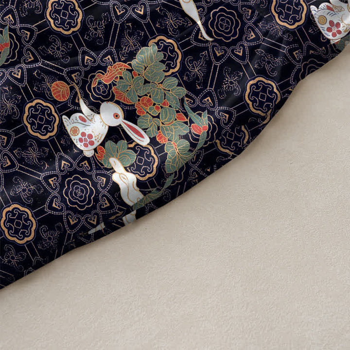 Buddha Stones Robe midi d'été décontractée et vintage à motif floral vintage avec médaillons et feuilles, sans manches et avec poches. - image 2