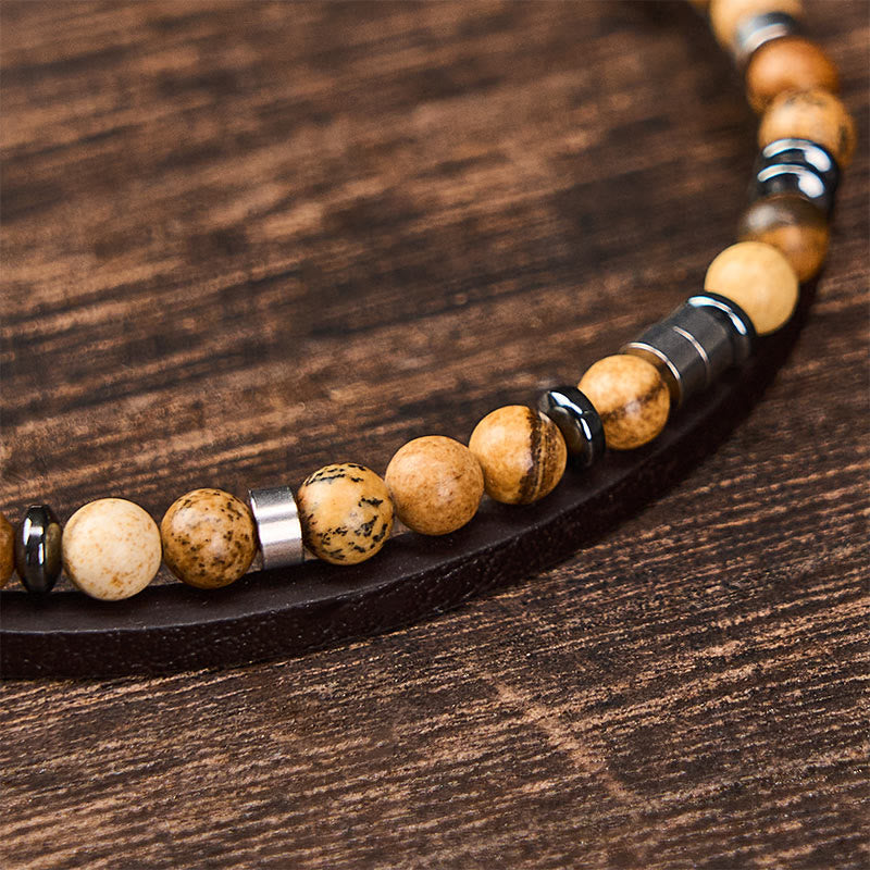 Buddha Stones Bracelet en cuir double tour Lapis Lazuli Truth - image 28