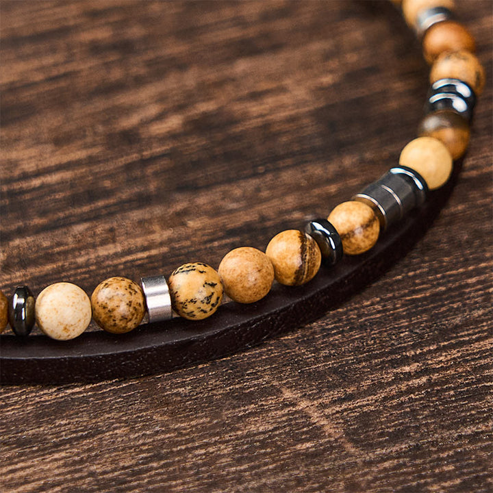 Buddha Stones Bracelet en cuir double tour Lapis Lazuli Truth - image 28