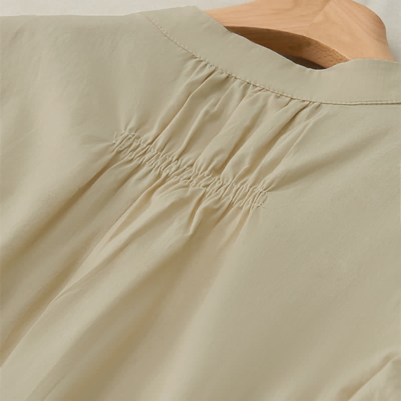 Chemise à manches trois-quarts pour femme avec boutons à lacets et motif de Buddha Stones - image 12