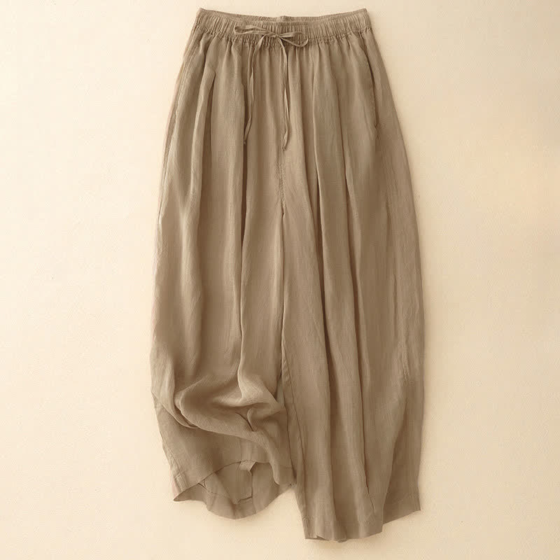 Pantalon Buddha Stones décontracté ample double épaisseur longueur 7-8 pour femme avec poches - Pérou - US14，UK/AU18，EU46 (2XL) - image 0