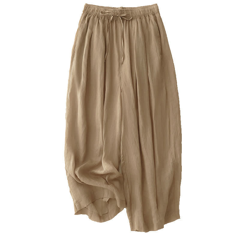 Pantalon Buddha Stones décontracté ample double épaisseur longueur 7-8 pour femme avec poches - image 5