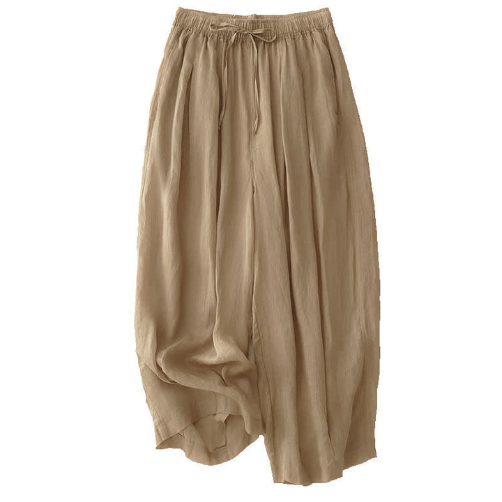 Pantalon Buddha Stones décontracté ample double épaisseur longueur 7-8 pour femme avec poches - image 5
