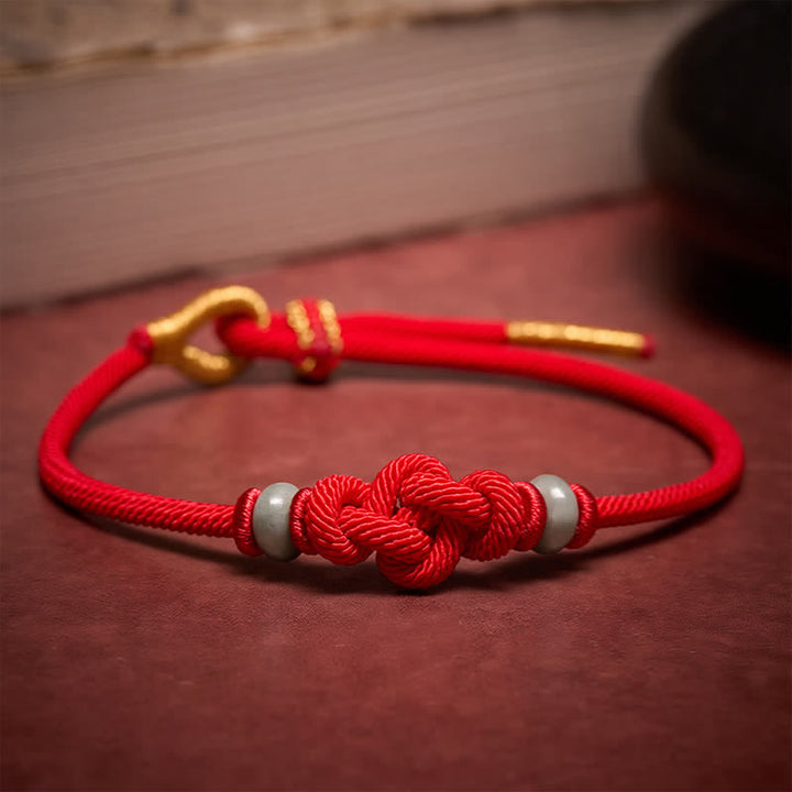 Buddha Stones Bracelet de protection Ruyi en fil rouge - Cordon rouge - image 0