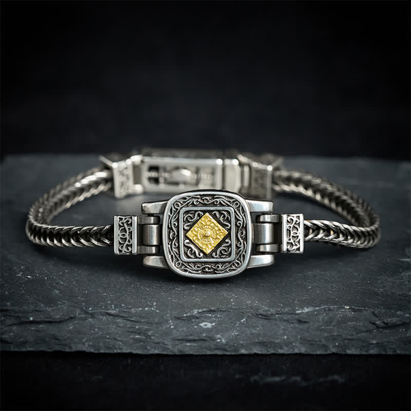 Buddha Stones Bracelet d'illumination Vajra en cuivre - 7,5–7,9 pouces (19–20 cm) - image 0