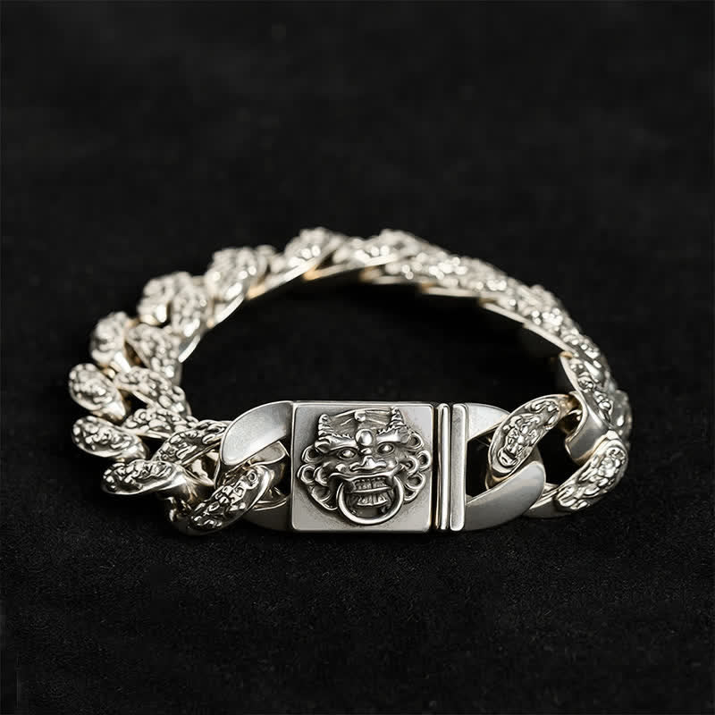 Buddha Stones Bracelet Pi Xiu bicolore en cuivre, symbole de bon augure - 7,5–7,9 pouces (19–20 cm) - image 0