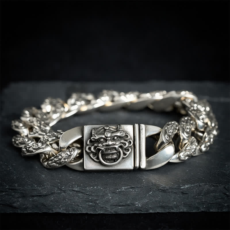 Buddha Stones Bracelet Pi Xiu bicolore en cuivre, symbole de bon augure - image 1