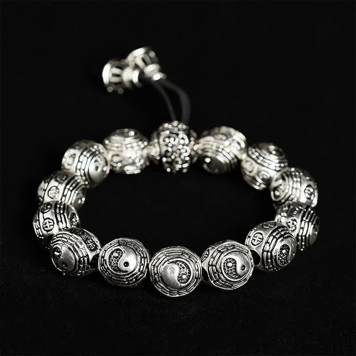Buddha Stones Bracelet de perles rondes en cuivre Bagua Yin Yang Harmonie Yin Yang - Bagua (Équilibre ♥ Harmonie) - image 0