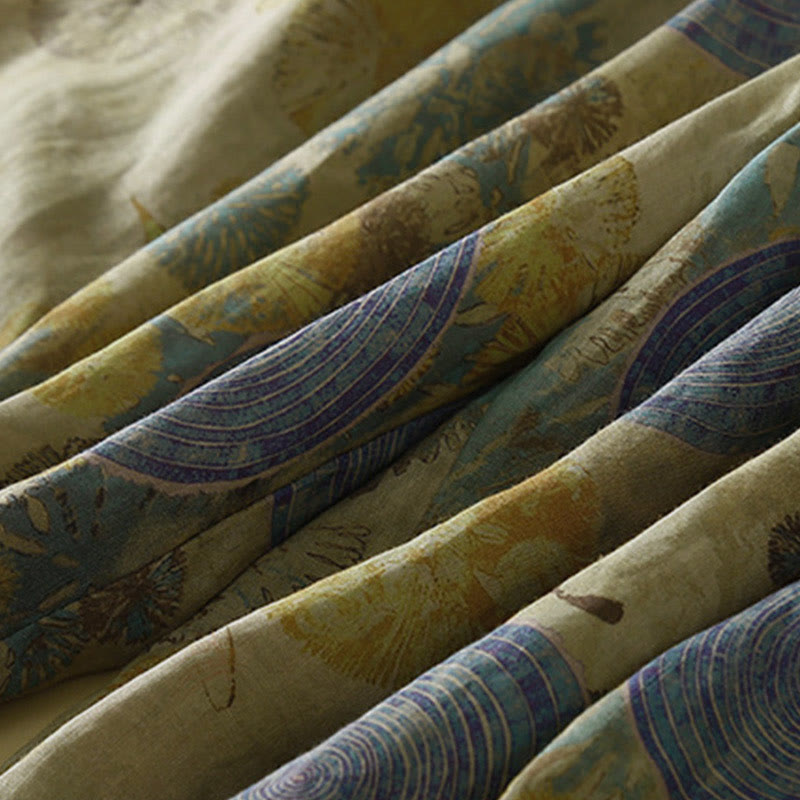 Pantalon harem pour femme avec poches, style rétro décontracté, orné de boutons grenouille chinois et de Buddha Stones - image 12