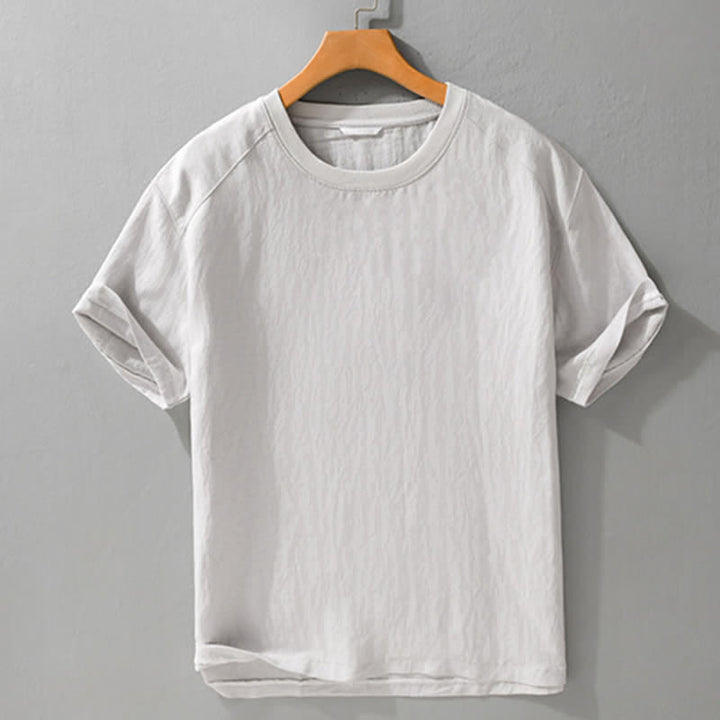 Buddha Stones T-shirts à manches courtes pour hommes, style décontracté d'été, effet vintage, délavé, unis - image 7