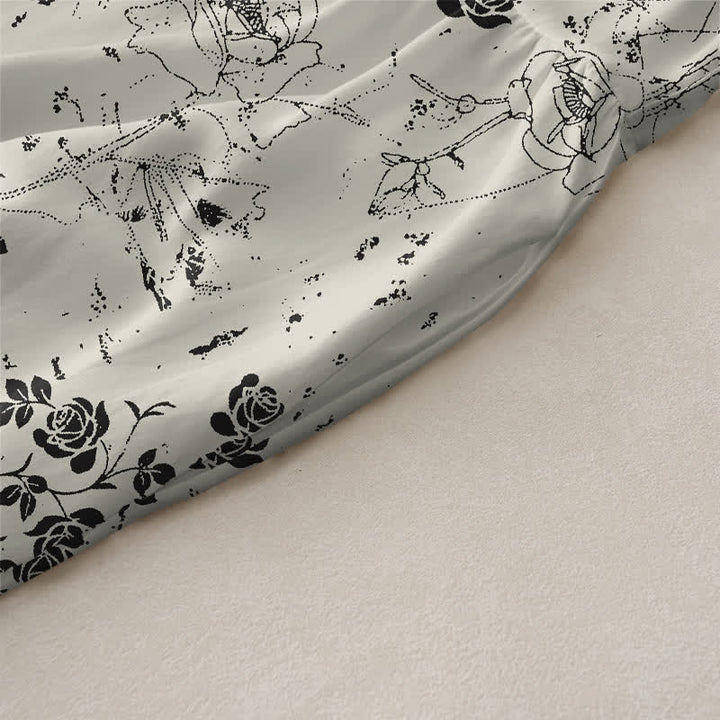 Buddha Stones Robe midi d'été décontractée pour femme, à motif floral vintage et sans manches, avec poches - image 2