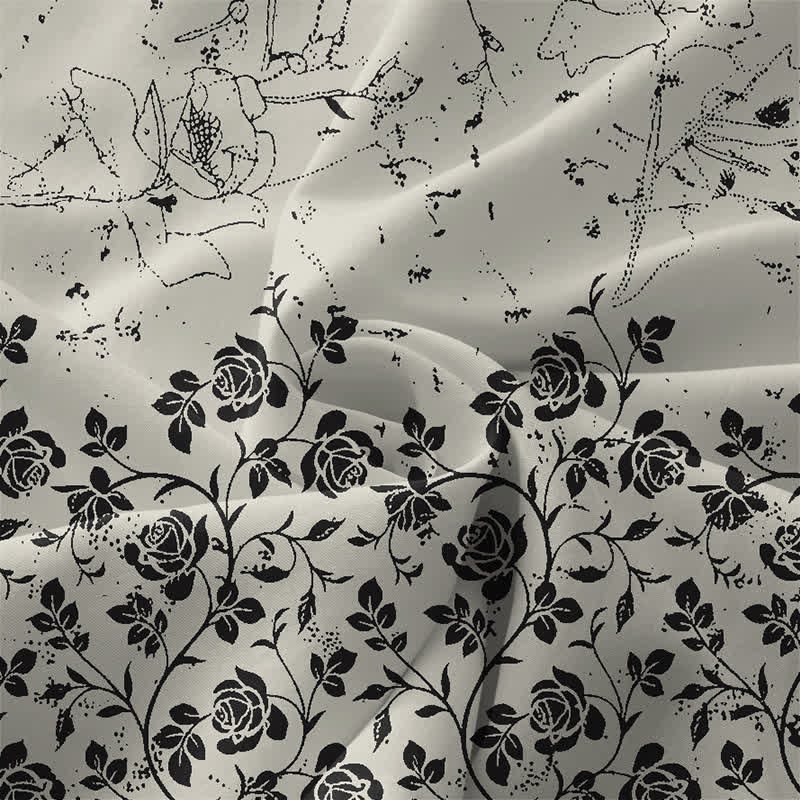 Buddha Stones Robe midi d'été décontractée pour femme, à motif floral vintage et sans manches, avec poches - image 3