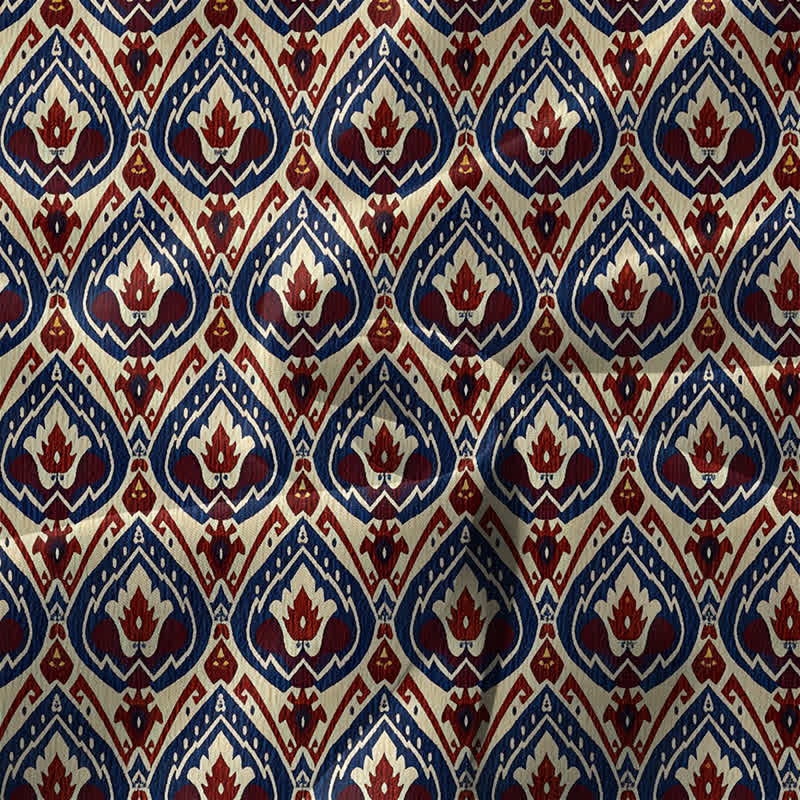 Buddha Stones Robe midi d'été décontractée bohème à motif géométrique ikat ikat pour femme, sans manches et avec poches - image 3