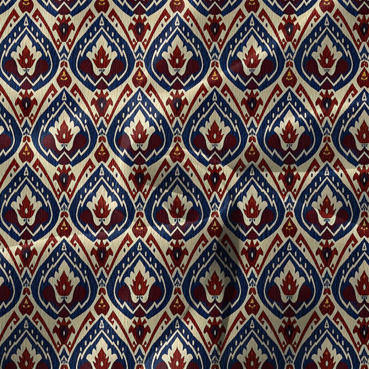 Buddha Stones Robe midi d'été décontractée bohème à motif géométrique ikat ikat pour femme, sans manches et avec poches - image 3