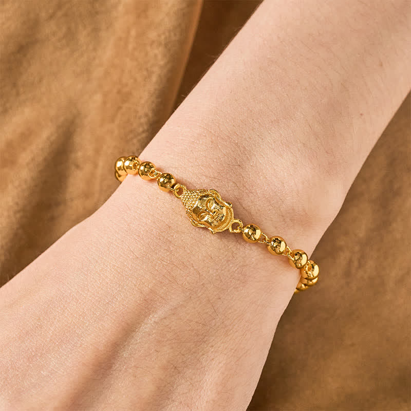 Buddha Stones Bracelet de sérénité en perles de cuivre Bouddha - image 3
