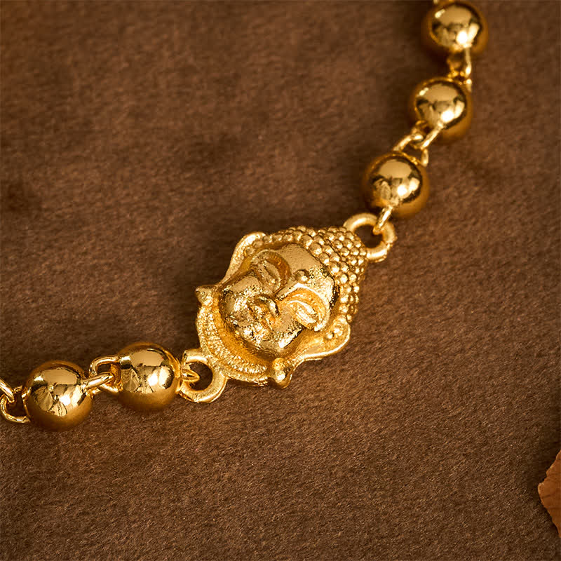 Buddha Stones Bracelet de sérénité en perles de cuivre Bouddha - image 4