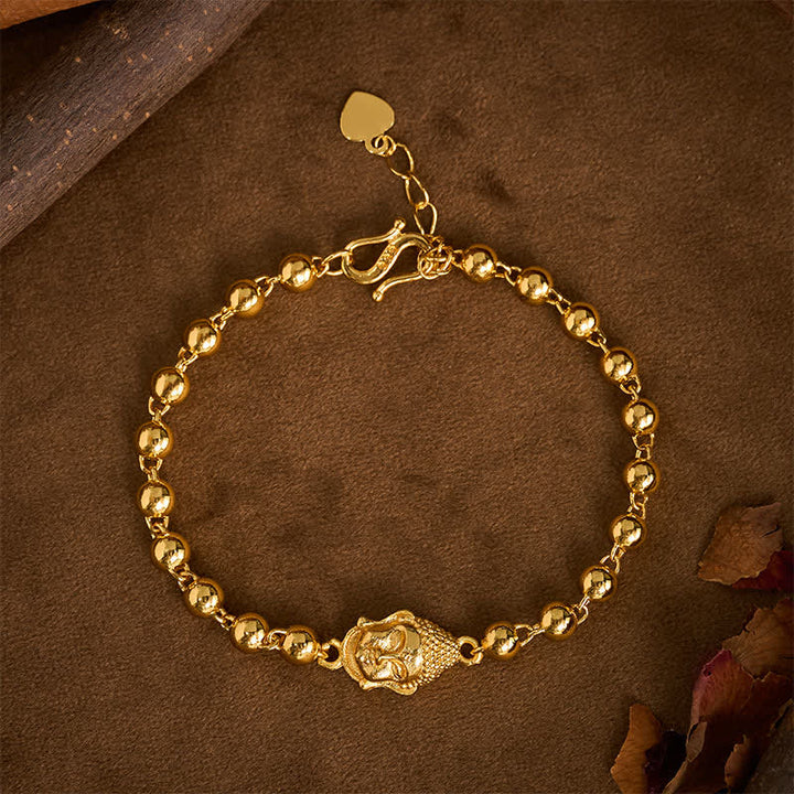 Buddha Stones Bracelet de sérénité en perles de cuivre Bouddha - Bouddha (Compassion ♥ Sérénité) - image 0